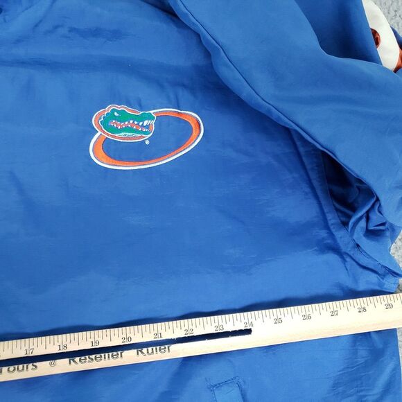 VINTAGE Florida Gators Jacket Mens 2XL Blue Logo Athletic Football XXL Nylon - Picture 7 of 12